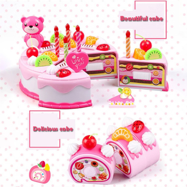 Детска играчка – торта за приятели с множество части и свещички 9