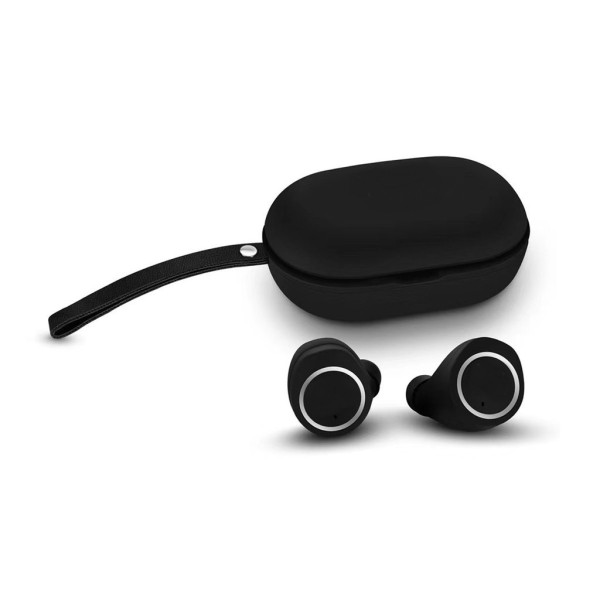 Bluetooth слушалки  със зарядна кутия във формата на овал