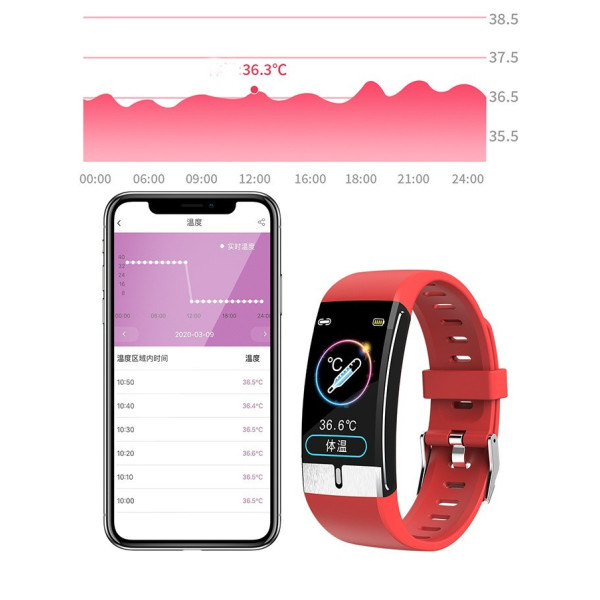 Интелигентен дигитален спортен часовник Е66, брояч на стъпки и др.  SMW52
