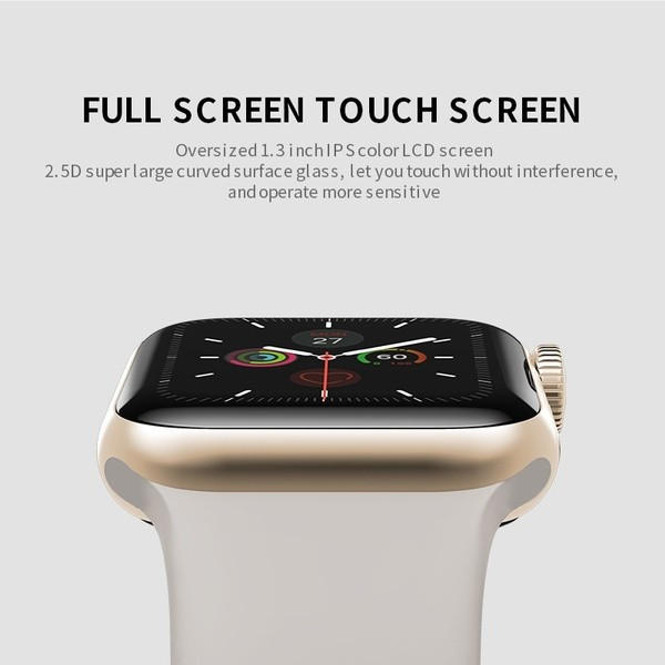 Смарт часовник W98 с HD touch screen и измерване на  температурата SMW54