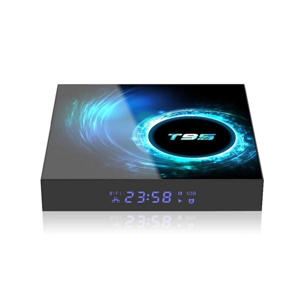 ТВ смарт бокс декодер T95 6К, Android 10.0, H616, Wi-Fi 12