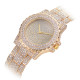 Луксозен кварцов дамски часовник – лукс от злато или сребро WW7 5