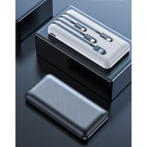 Мултифункционална външна батерия 4-в-1 за Apple, Android, Type-C, 20000 mA TV660