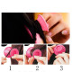 Комплект от 10 броя силиконови ролки за коса в розов или син цвят  TV676 4
