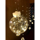 Празнични LED светлини топка с  10 топки в бяла студена и бяла топла светлина SD8 2
