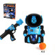 Детска игра с обстрелване на робот с меки топчета и пушка в комплекта 1