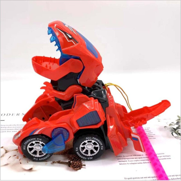 Забавна играчка трансформърс 2 в 1 - количка и динозавър
