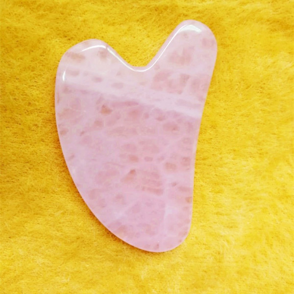 Розов нефритен камък скрепер за лице във формата на сърце за лице TV612