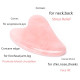 Розов нефритен камък скрепер за лице във формата на сърце за лице TV612 9