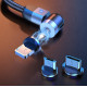 Многофункционален магнитен кабел 540 ° за зареждане на всеки тип устройства CA17 4