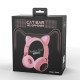 Безжични bluetooth слушалки  с котешки уши за деца BT-023C - EP9