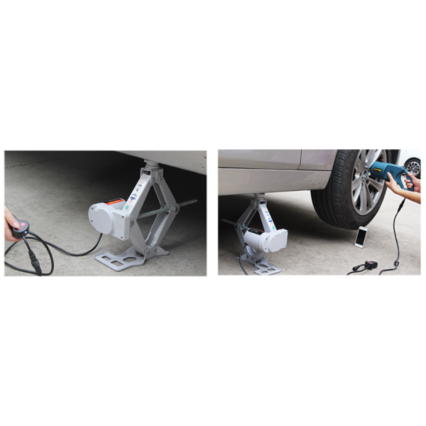 Набор от инструменти за кола с електрически крик JW-01C+ до 2000 кг - auto pump6