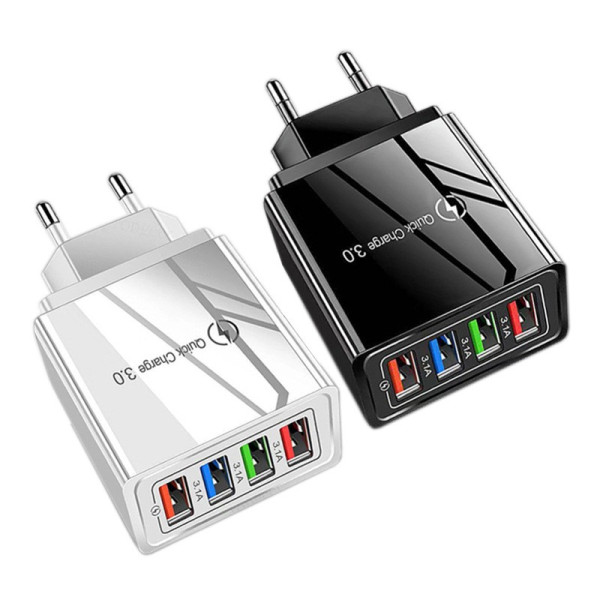 Устройство за скоростно зареждане с 4 USB порта Quick Charge 3.0 - CA24