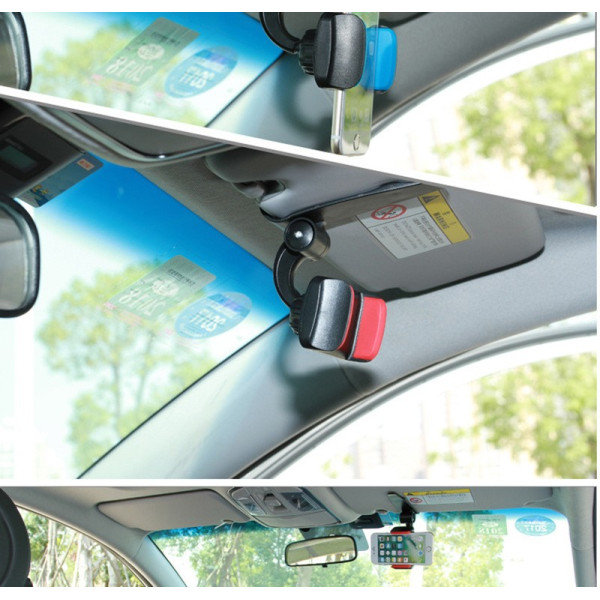 Стойка за мобилни устройства за автомобил, която се поставя върху сенника ST18
