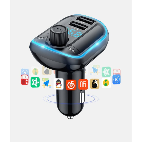 Bluetooth трансмитер за запалка на кола с кристален звук HF57 4