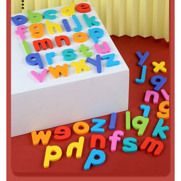 Дървена образователна игра за най-малките на английски език WJ4