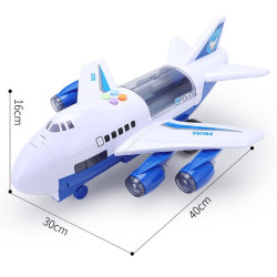 Комплект играчка самолет с писта за колички + 8 колички - WJ6 13