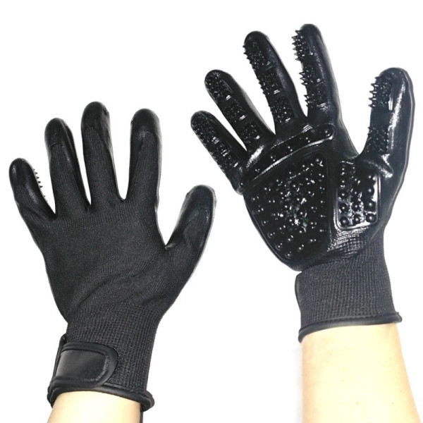 Меки каучукови ръкавици за разресване на домашни любимци TV1077