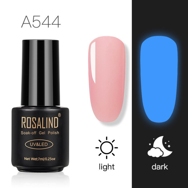 ROSALIND Неонов парти гел лак за нокти с променящ се цвят на тъмно - ZJY106 4