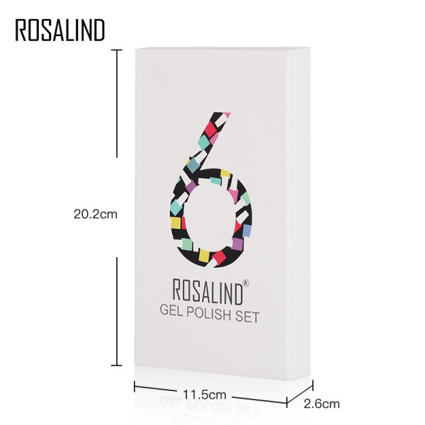 Политемпературен лак за нокти с ефект цветни пукнатини 6 броя ROSALIND - ZJY110