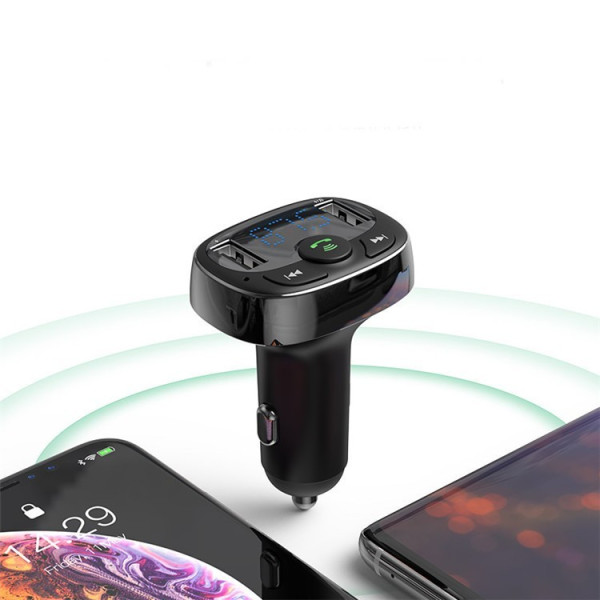 Автомобилно Bluetooth и MP3 fast charging зарядно устройство Baseus T Cat - HF60