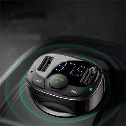 Автомобилно Bluetooth и MP3 fast charging зарядно устройство Baseus T Cat - HF60