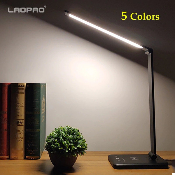 Настолна лампа с насочваща се LED светлина в 5 различни цвята