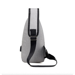 Удобна многофункционална чанта/раница през рамо с USB - BAG105 5