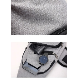 Удобна многофункционална чанта/раница през рамо с USB - BAG105 12