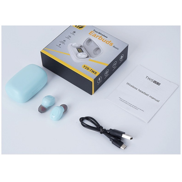 Безжични слушалки Y2S Bluetooth V5.0 със зареждаща се кутия