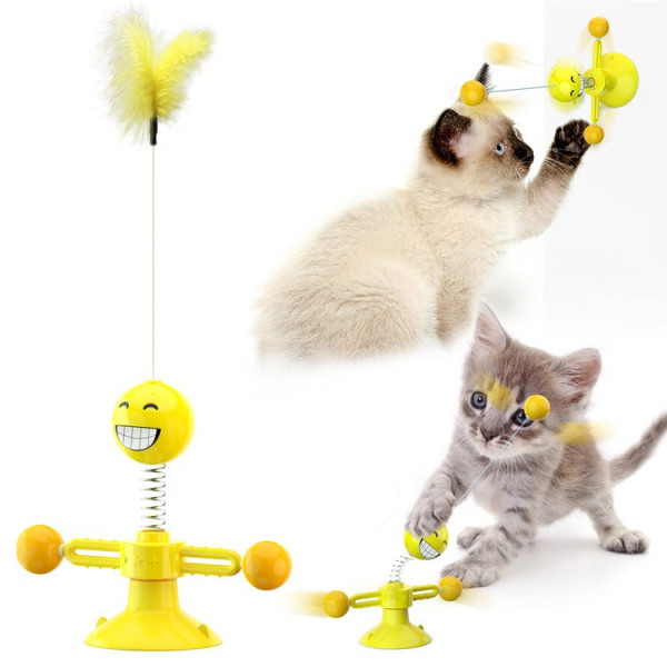 Забавна и възпитателна въртяща се играчка за котки TV752 1