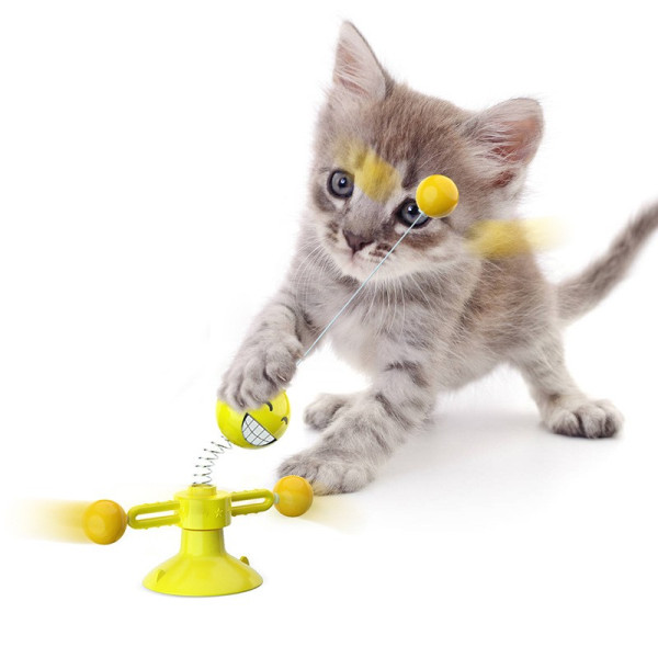 Забавна и възпитателна въртяща се играчка за котки TV752