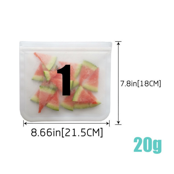 Полупрозрачни матирани торбички за съхранение на храна в хладилник TV749 2
