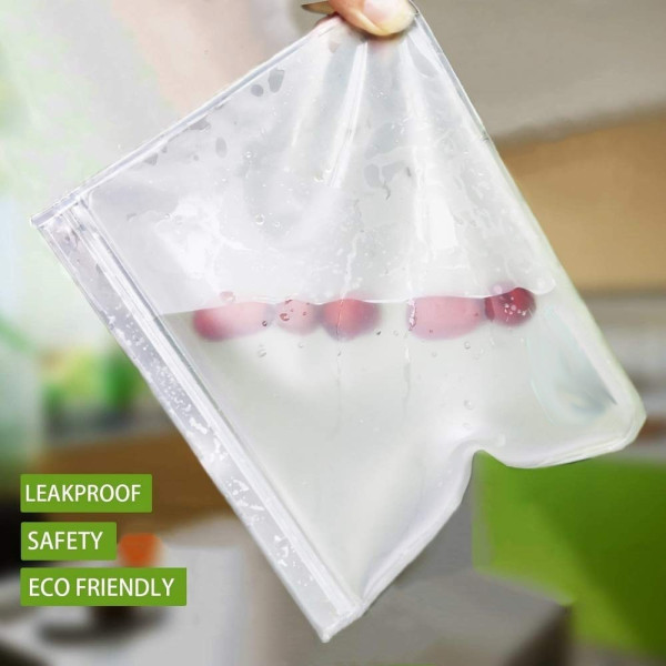 Полупрозрачни матирани торбички за съхранение на храна в хладилник TV749