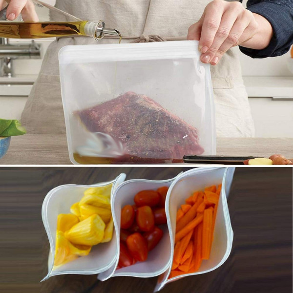 Полупрозрачни матирани торбички за съхранение на храна в хладилник TV749 8