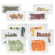 Полупрозрачни матирани торбички за съхранение на храна в хладилник TV749 10