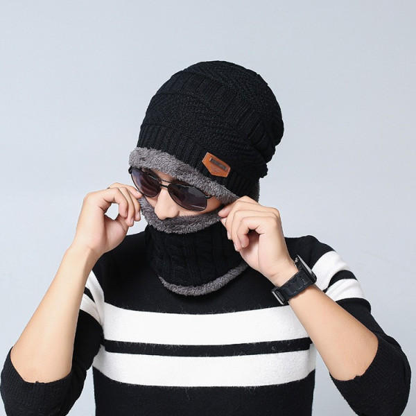 Плетена топла шапка и шал яка в различни цветове DM2 (ADULT)