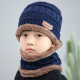 Детска плетена топла шапка и шал яка в различни цветове DM3(CHILDREN) 2