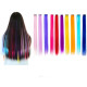 Цветни синтетични кичури коса за удължаване с клипс, дължина 20 инча - F13 3