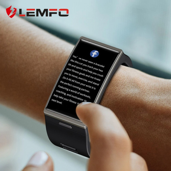 Смарт часовник водоустойчив,  за спорт и измерва кръвното налягане LEMFO DM12