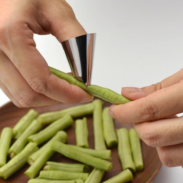 Стоманени протектори за пръсти за рязане на зеленчуци и белене на ядки TV775