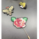 Три брошки с пролетни мотиви в различни форми и цветове - Е05-3 1