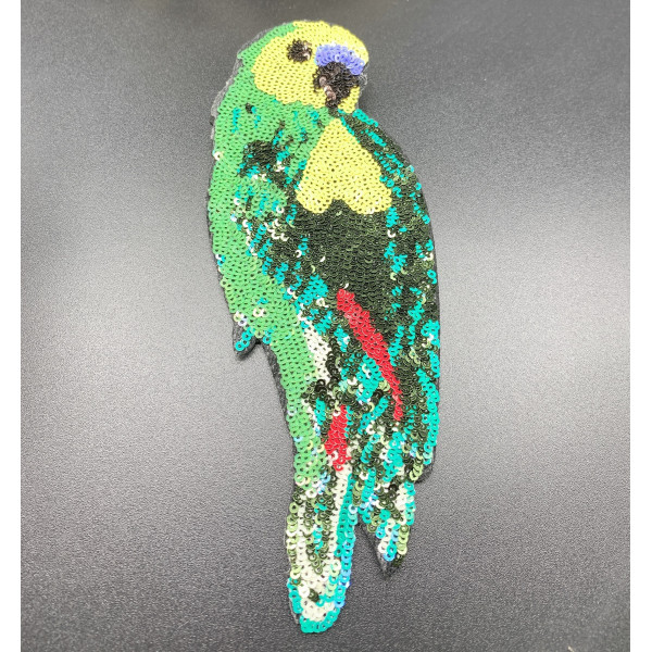 Брошка с форма на папагал и декорирани мъниста - Е05-8 1