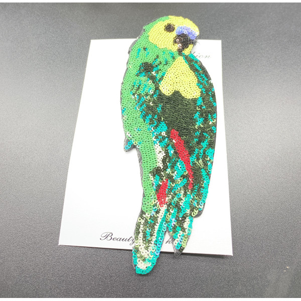Брошка с форма на папагал и декорирани мъниста - Е05-8 3