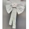 Брошка, панделка с дизайн каре украсена от нежни камъни - Е09-1 2