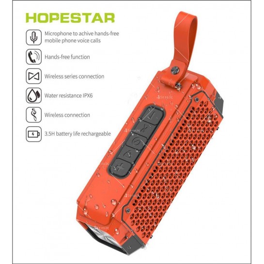 Водоустойчива, Bluetooth преносима колонка - HOPESTAR-P17