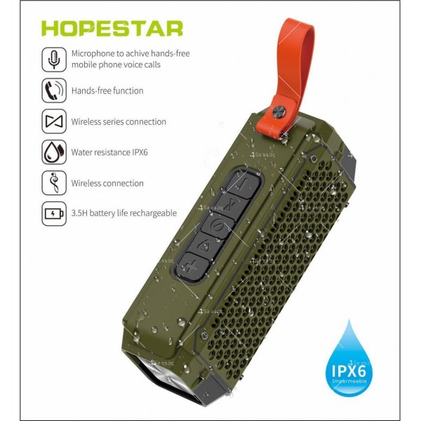 Водоустойчива, Bluetooth преносима колонка - HOPESTAR-P17 3