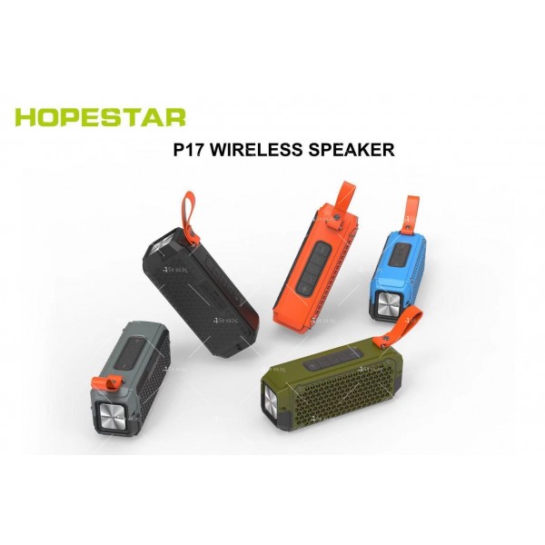 Водоустойчива, Bluetooth преносима колонка - HOPESTAR-P17 8