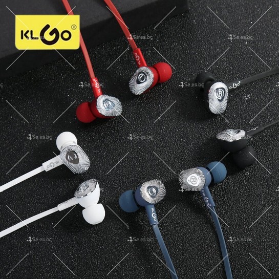 Жични слушалки с тапи и контрольор разположен върху кабела KLGO KS-10 - EP57