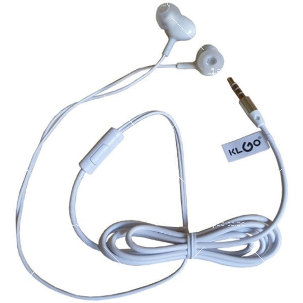 Жични слушалки с двоен кабел, ултра силен бас KLGO KS-13 - EP58 2